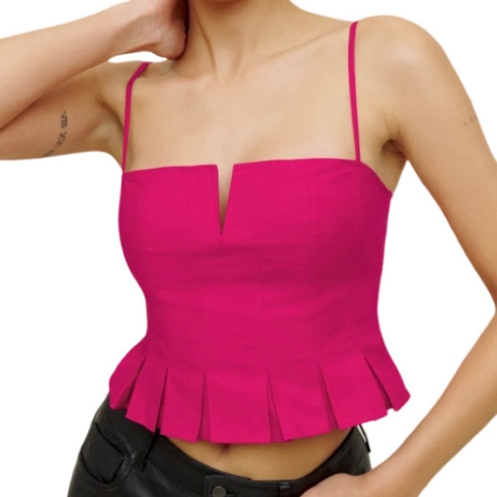 NWT Reformation Rhubarb Shia Top